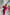 Aurora Fuchsia Puffed Sleeve Midi Prom Dress