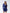 Adriana Navy Faux Silk Long Sleeve Ruched Mini Dress