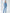 Beatrice Grey-Blue Single-Breasted Oversized Two-Piece Suit