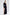 Adriana Black High Waist Slit Cuff Culottes