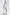 Adriana White High Waist Slit Cuff Culottes