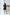 Aurora Black Faux-Silk Long-Sleeve Thigh-Slit Mini Dress