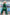 Adriana Emerald Satin Cloak Sleeve Mini Dress