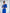 Fiamma Blue Puff-Sleeve Bodycon Midi Dress
