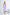 Aurora Lavender V-Neck Sleeveless Cocktail Midi Dress