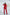Red Crop Jacket Suit 2-Piece 