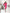 Aurora Crimson Puff-Sleeve Belted Midi Dress
