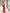 Beatrice Red High-Waist Fitted Flared Pants