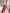 Beatrice Red High-Waist Fitted Flared Pants