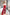 Beatrice Red High-Waist Fitted Flared Pants