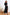 Eleonora Black Long Sleeve Thigh-Slit Maxi Dress