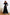 Eleonora Black Long Sleeve Thigh-Slit Maxi Dress