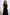 Eleonora Black Long Sleeve Thigh-Slit Maxi Dress