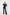 Adriana Black Shawl-Lapel Two-Piece Suit