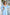 Adriana Sky-Blue Puff-Sleeve Bustier Midi Dress