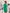Adriana Green One-Shoulder Asymmetric Mini Dress