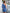 Adriana Blue One-Shoulder Asymmetric Mini Dress