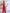 Adriana Red Strapless V-Neck Culotte Jumpsuit