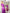 Beatrice Fuchsia Silk Long Sleeve Maxi Dress