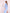 Beatrice Sky-Blue Square-Neck Puff-Sleeve Midi Dress