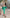 Aurora Green Puff-Sleeve Russian Satin Midi Dress