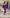 Aurora Purple Russian-Satin Puff Sleeve Midi Dress
