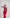 Adriana Red Satin Sweetheart Top & Midi Skirt Two-Piece Set