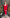 Adriana Red Long Sleeve Queen Anne Midi Dress