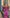 Aurora Purple Russian-Satin Puff Sleeve Midi Dress