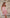 Francesca Dusty-Pink Square-Neck Rosette Mini Dress