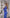 Fiamma Blue Long-Sleeve Slit Midi Dress